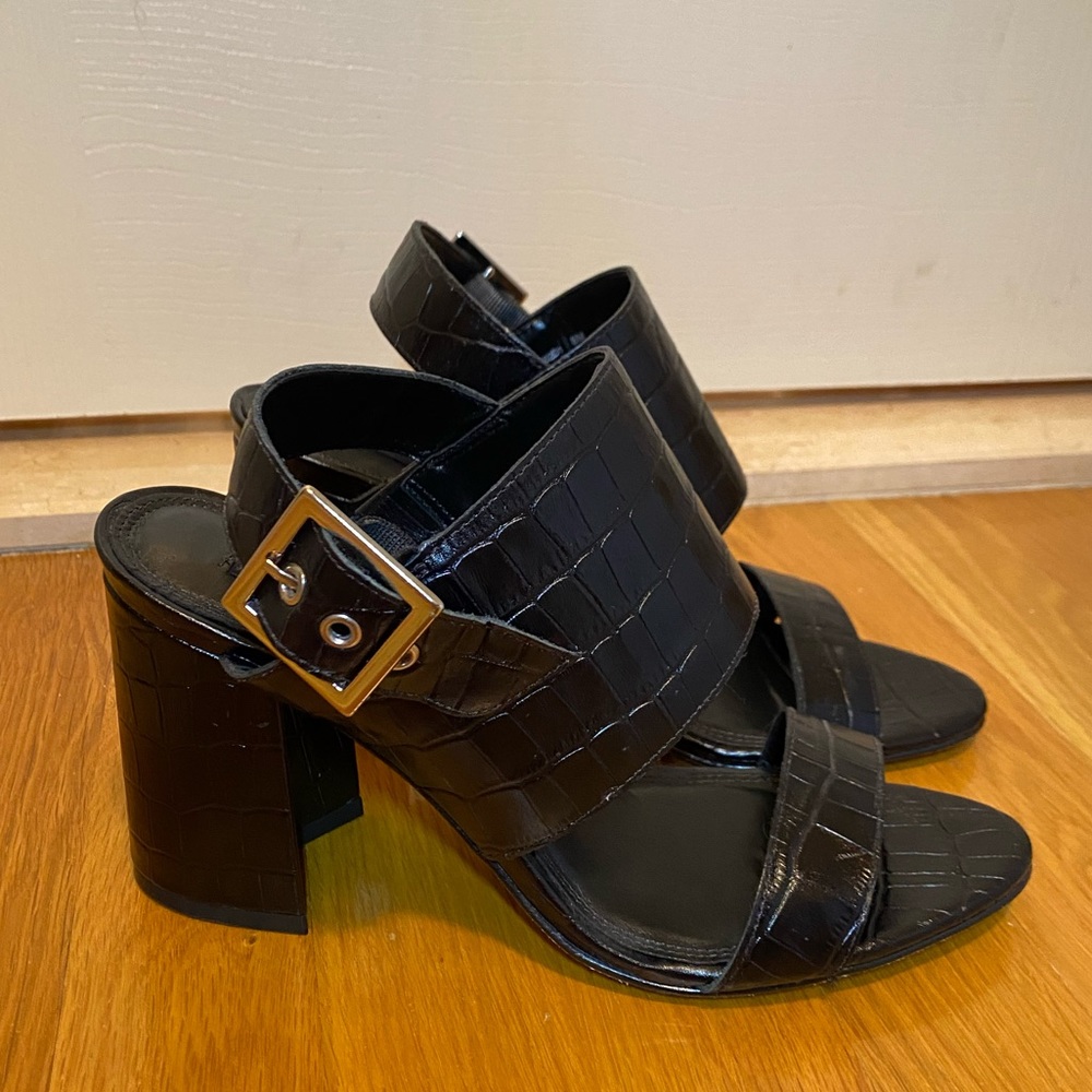 Steven by Steve Madden black sandals. US size 8